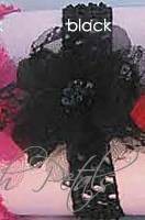 Black Flower Crochet Headband